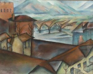 Roof Tops by Miki McCrossen Hayakawa