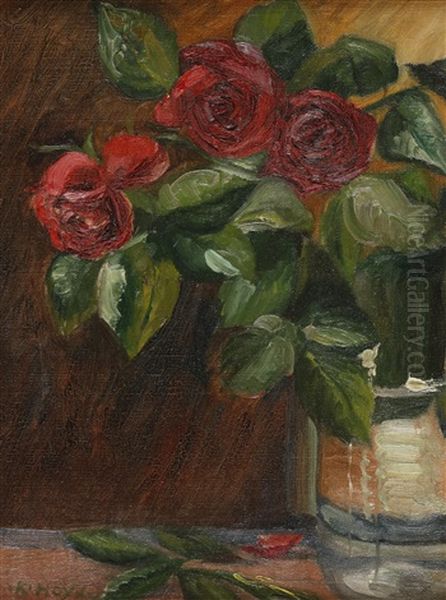 Rosenbluten In Vase - view 1