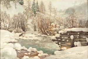 Bachlandschaft Im Winter