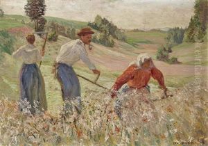 Bei Der Feldarbeit by Karl Hayd