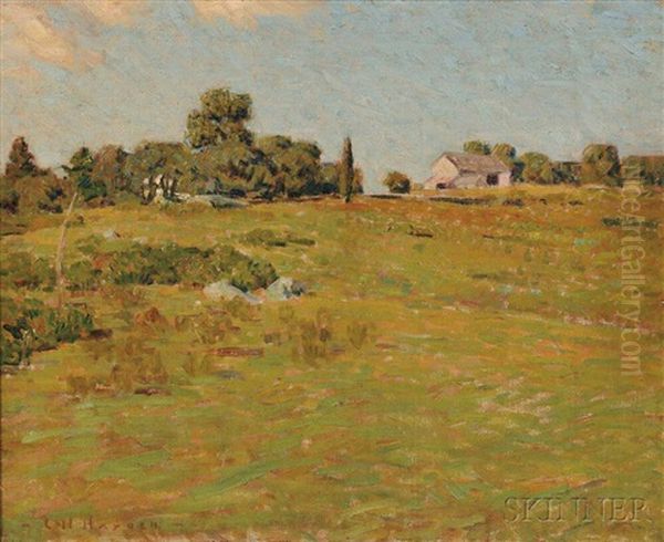 Spring Landscape With Farm - view 1