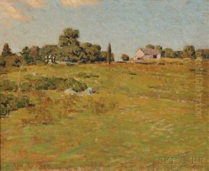 Spring Landscape With Farm by Charles Henry Hayden