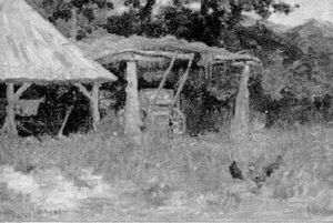 Chickens In The Farmyard by Charles Henry Hayden