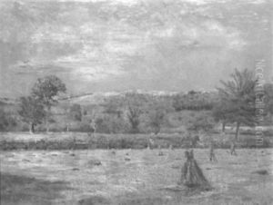 Field Of Haystacks by Edward Parker Hayden