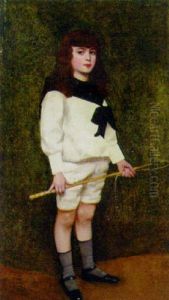 Portrait Of A Young Boy Wearing A Sailor Suit