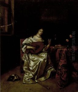 Joueuse De Guitare by Reinier De La Haye