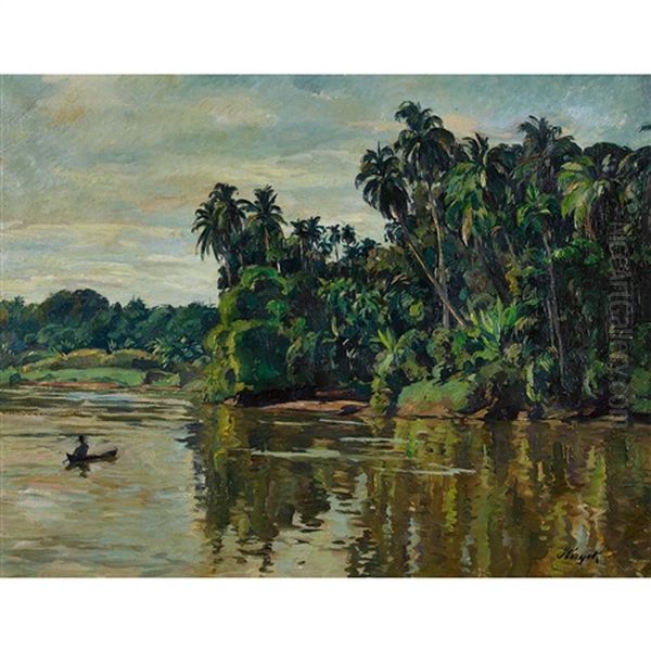 Tropische Flusslandschaft - view 1