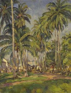 Sommertag Unter Palmen by Hans von Hayek