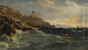 The Mumbles Lighthouse by Edwin Hayes