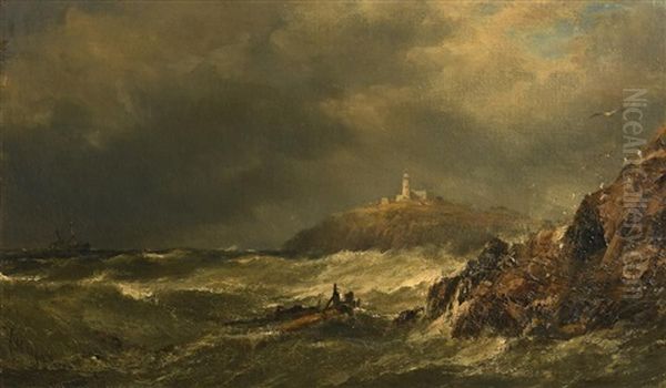The Mumbles Lighthouse, Swansea - view 1