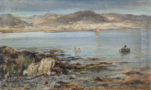 'padstow Harbour From Pumps' And 'fresh Water, Isle Of Wight' by Edwin Hayes