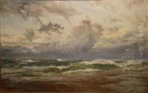 Stormy Sea At Bude, Near Cornwall - view 1