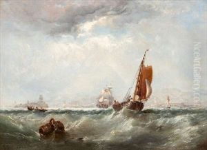 Boating Off Dun Laoghaire Pier by Edwin Hayes