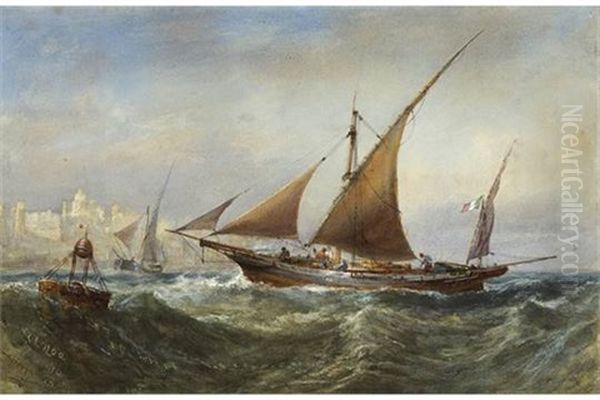 Genoese Craft, Off Genora Entering Harbour - view 1