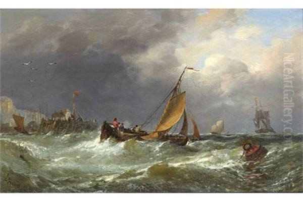 Dutch Boat Off Broadstairs, Kent - view 1