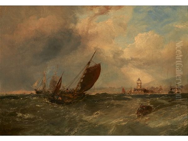 Fishing Boats Off Granton Harbour, Edinburgh - view 1
