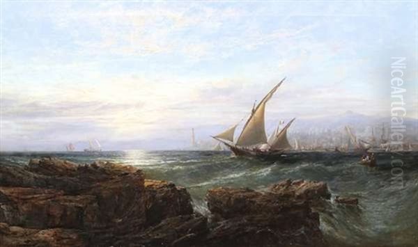 Shipping Off The Coast At Genoa - view 1