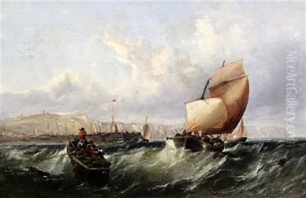 Shipping In A Squall Off Dover - view 1