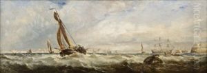 Dutch Vessel Off Portsmouth From The Buoy