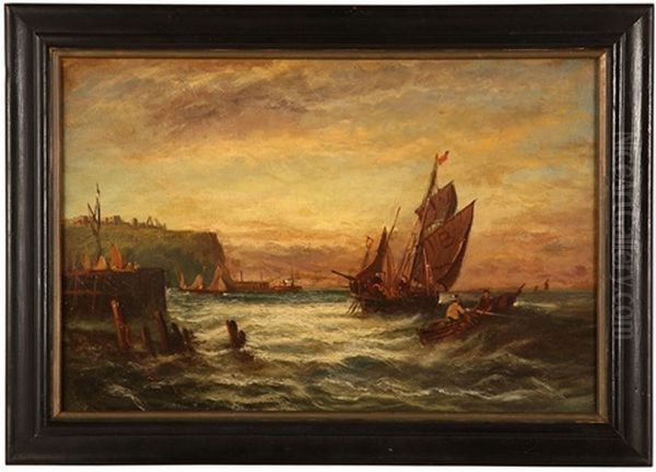 Boats On The Irish Coast - view 1