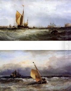 Portsmouth (+ English Channel, Oil On Canvas; Pair) Portsmouth (+ English Channel, Oil On Canvas; Pair)