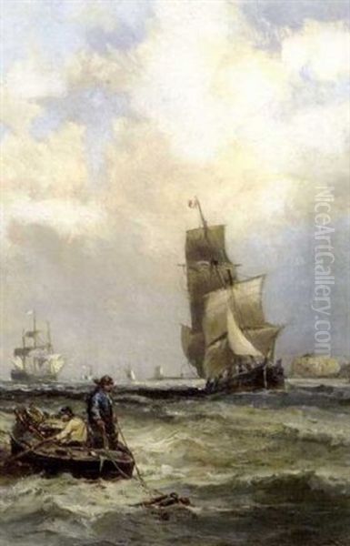 Vessels Leaving Portsmouth Harbour - view 1