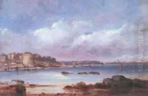 A Martello Tower By A Rocky Outcrop