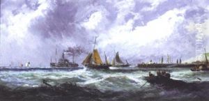 Off The French Coast by Edwin Hayes
