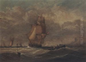 Clipper At Full Sail by Edwin Hayes