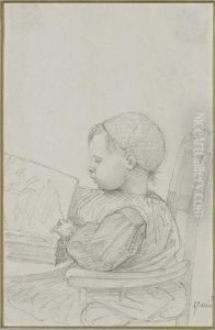 Portrait D'enfant Assis by Raymond Balze