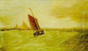 Fishing Boats Off A Jetty