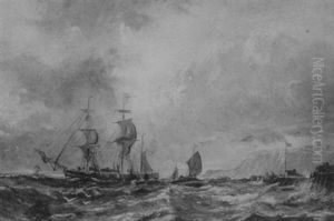 Shipping Off Dover by Edwin Hayes