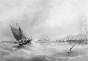 Sailing Into Harbour by Edwin Hayes