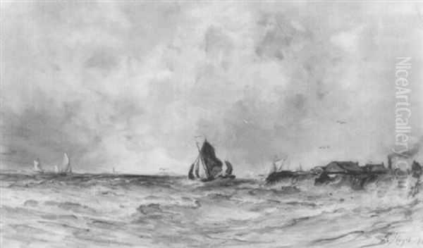 Zeilscheepjes Op Zee - view 1