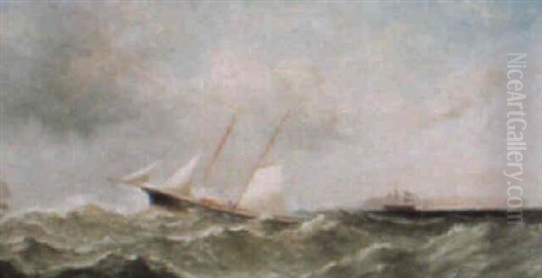 A Choppy Sea Off Lundy Island - view 1