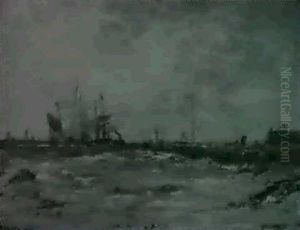 The North Breakwater, Gorleston by Edwin Hayes