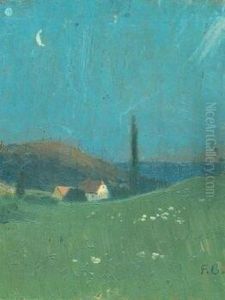 Landschaft Mit Figuren, Signiert by Ferdinand Balzer