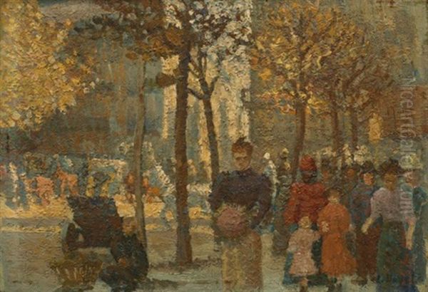 Scene De Rue En Automne - view 1