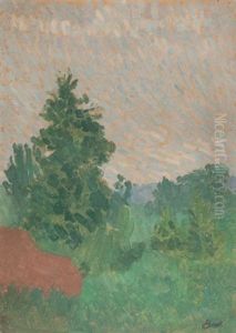 Paysage Verdoyant by Louis Hayet