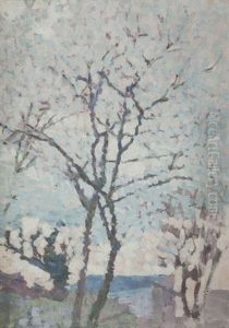 Arbres Sous La Neige by Louis Hayet