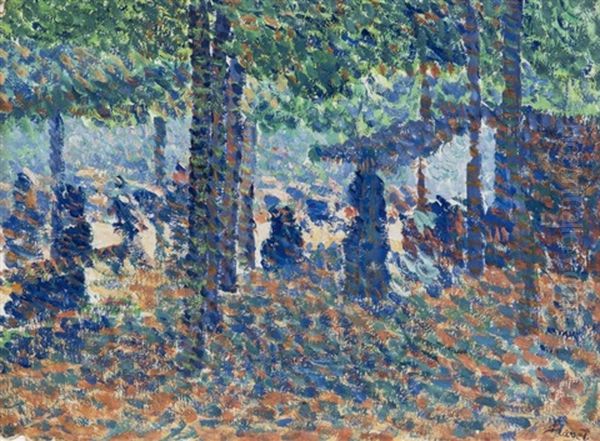 Promenade Sous Les Arbres De L'ile De La Grande Jatte - view 1
