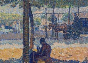 Sur Les Champs-elysees by Louis Hayet