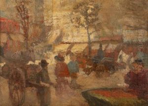 Scene De Rue, Paris by Louis Hayet