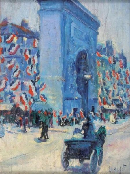 La Porte St. Denis Pavoisee - view 1