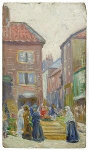 Jour De Marche A Pontoise by Louis Hayet