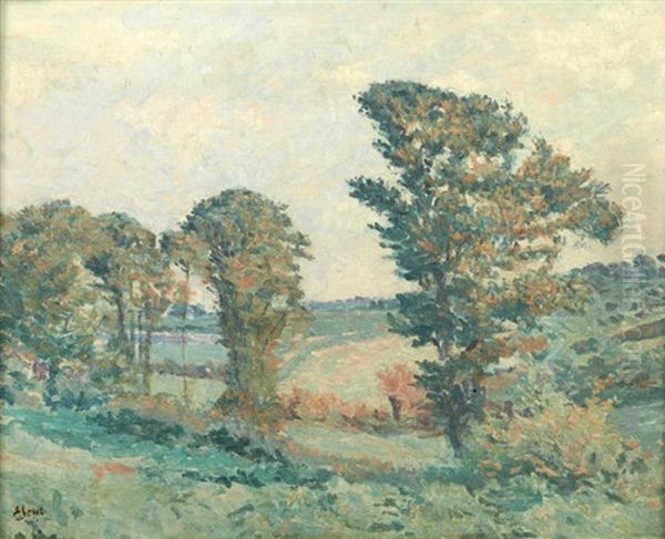 Paysage Aux Arbres Pres De Pontoise - view 1