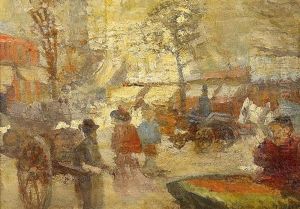 Strasenszene In Paris