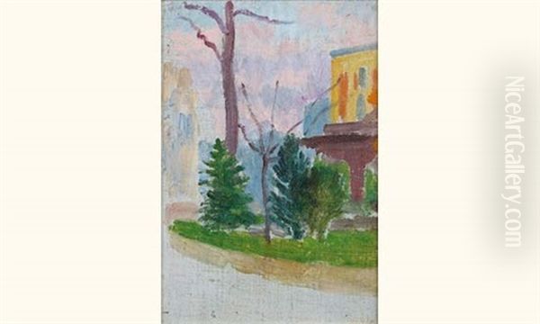 Arbre Et Maisons (etude Chromatique) - view 1