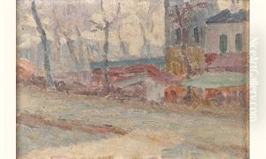 Village En Hiver by Louis Hayet