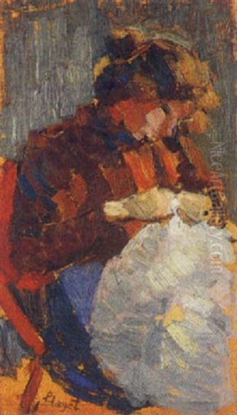 Femme Cousant - view 1